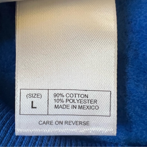 Vintage Disneyland Sweatshirt Adult XL Blue 2002 Mickey, Pluto, Donald, Goofy - Picture 9 of 11